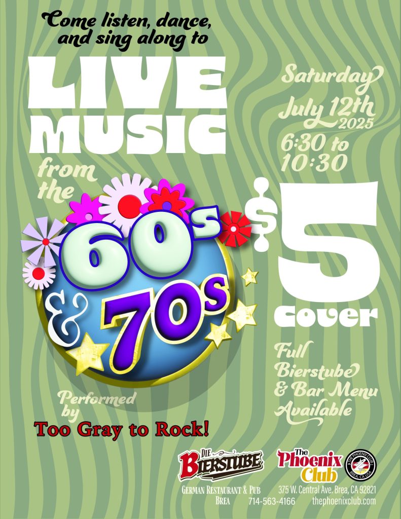 Live Music with Too Gray to Rock in The Lorelei